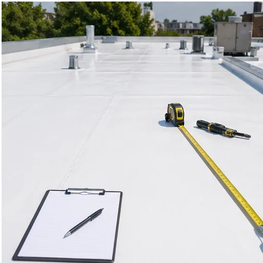 Roof inspection and optimization on white TPO membrane